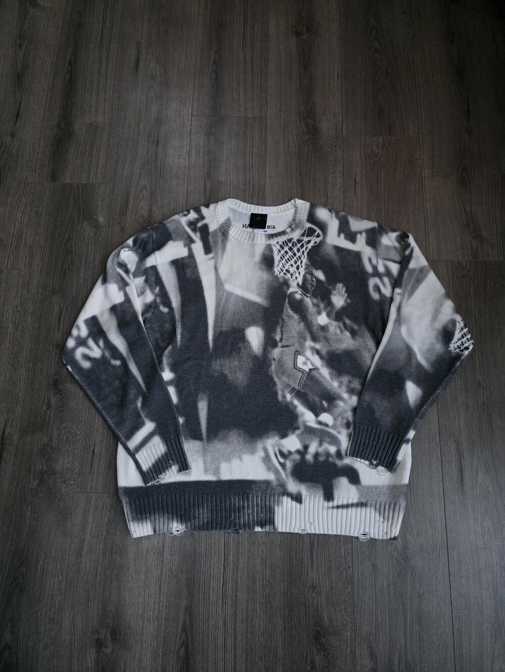 Air Jordan AOP Knit Sweater Mens Size Medium And XL